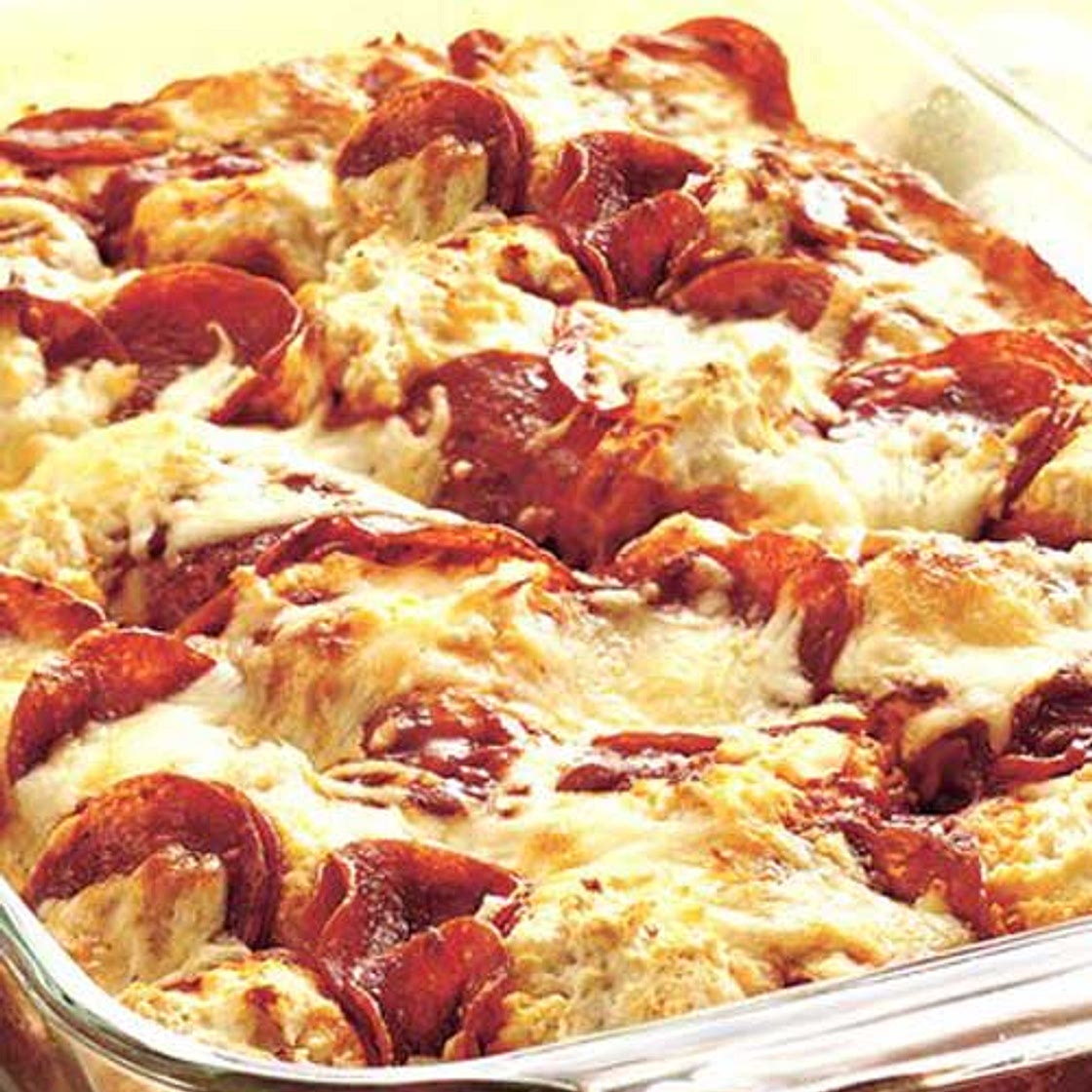 4-Ingredient Pizza Bake