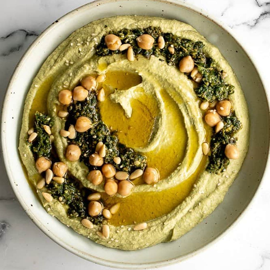 Pesto Hummus