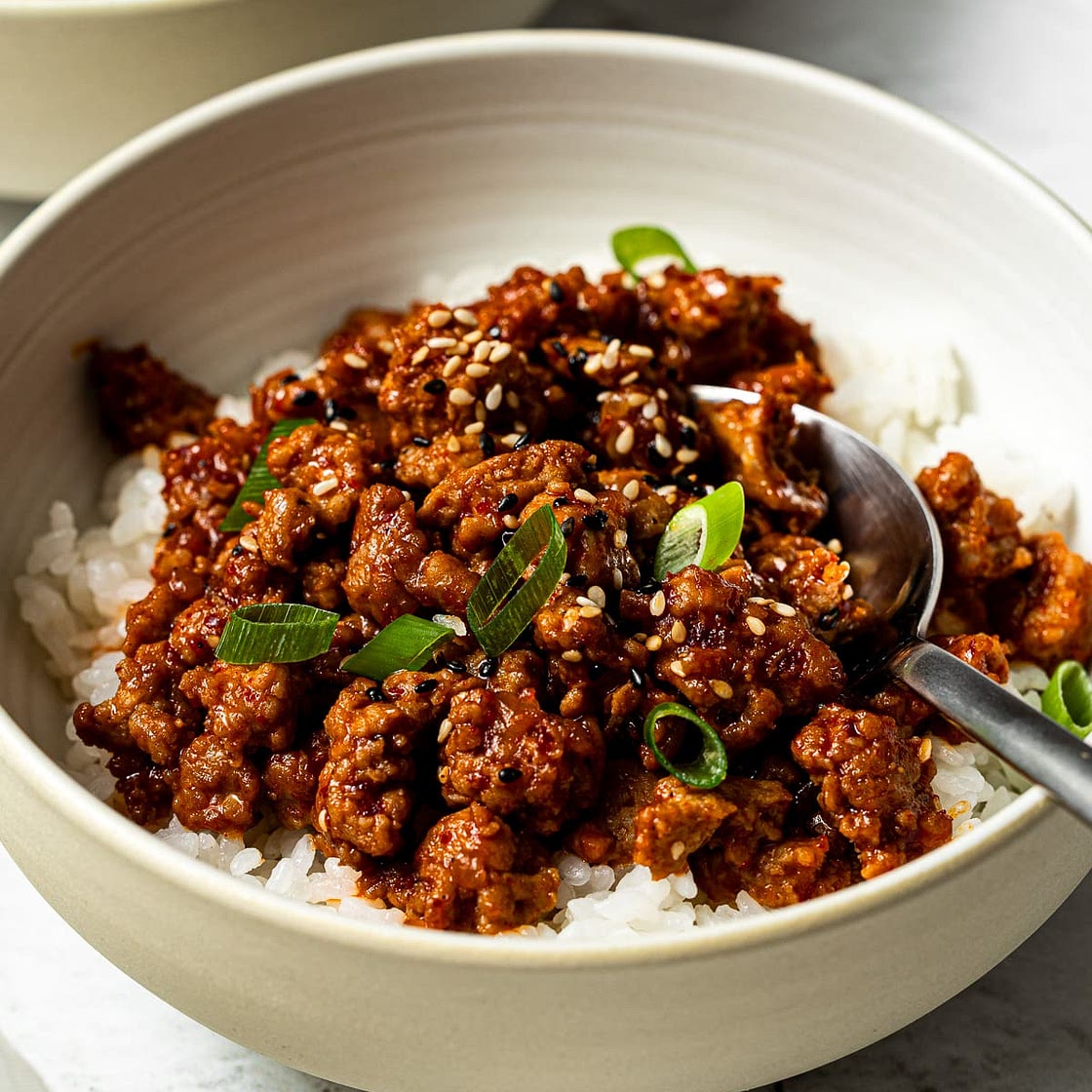 Spicy Korean-Style Ground Turkey