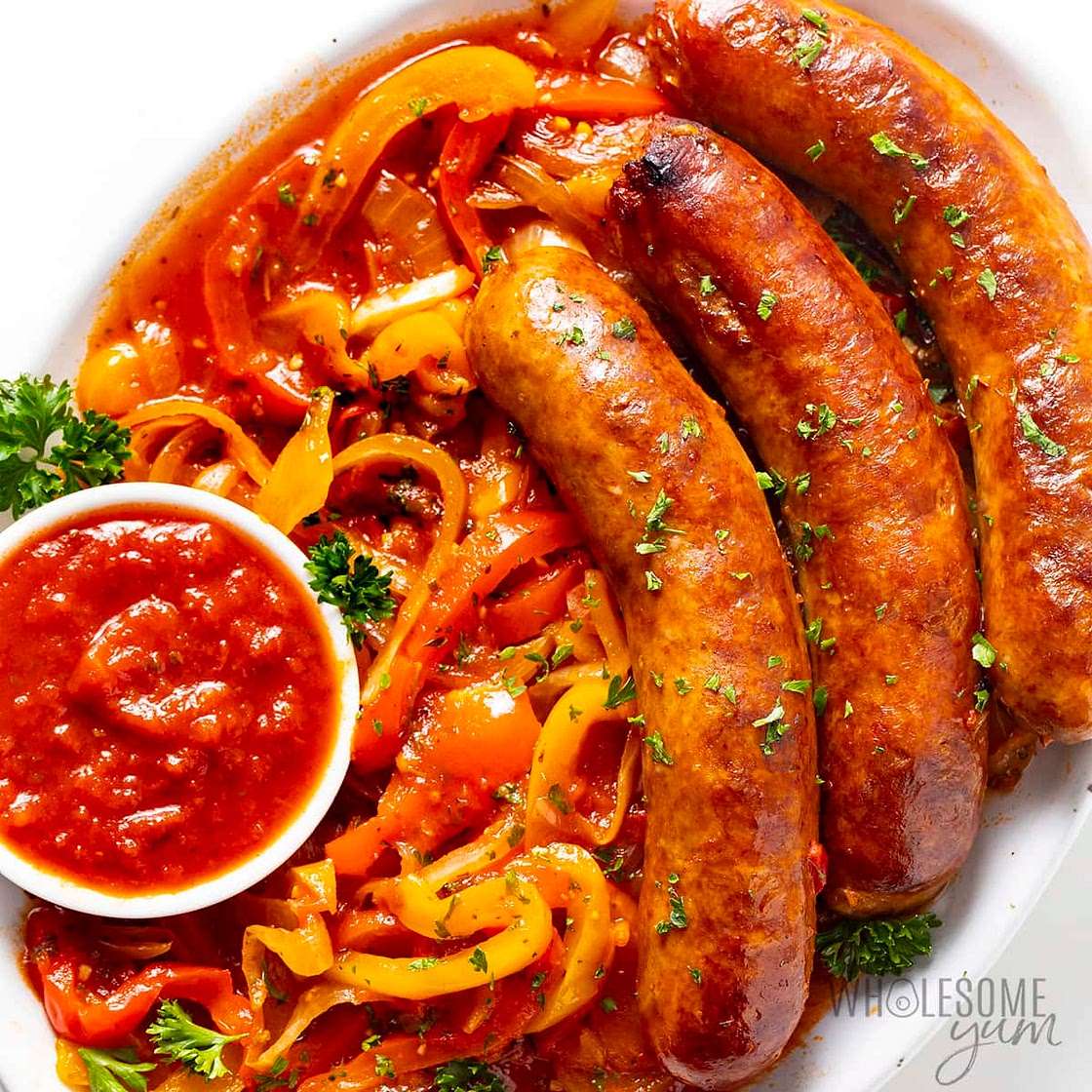 Slow Cooker Sausage and Peppers