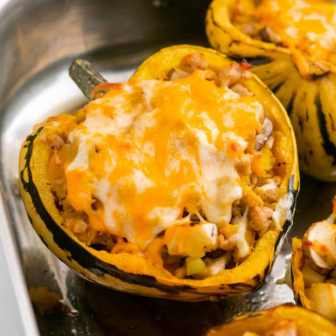 Cheesy Stuffed Acorn Squash