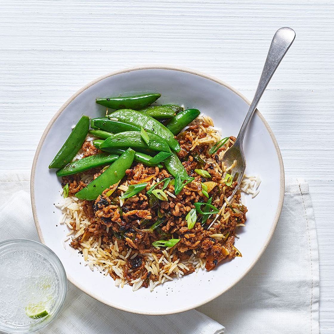 Crispy pork rice bowl