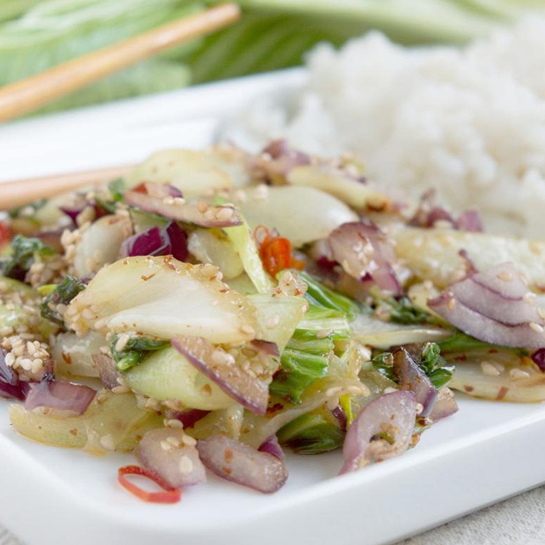 Pak Choi mit Sesam