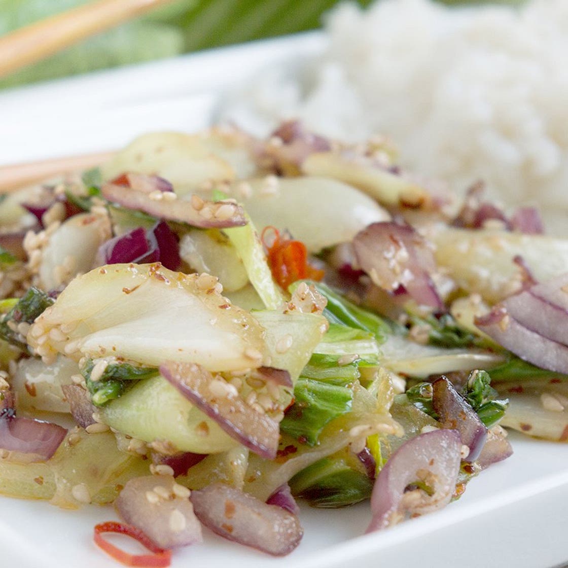 Pak Choi mit Sesam