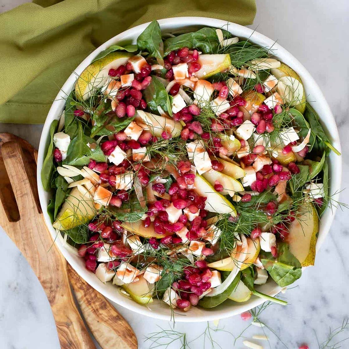 Pear and Fennel Salad with Pomegranate Vinaigrette