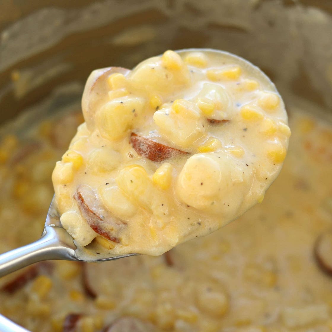 Instant Pot Cheesy Potatoes and Sausage