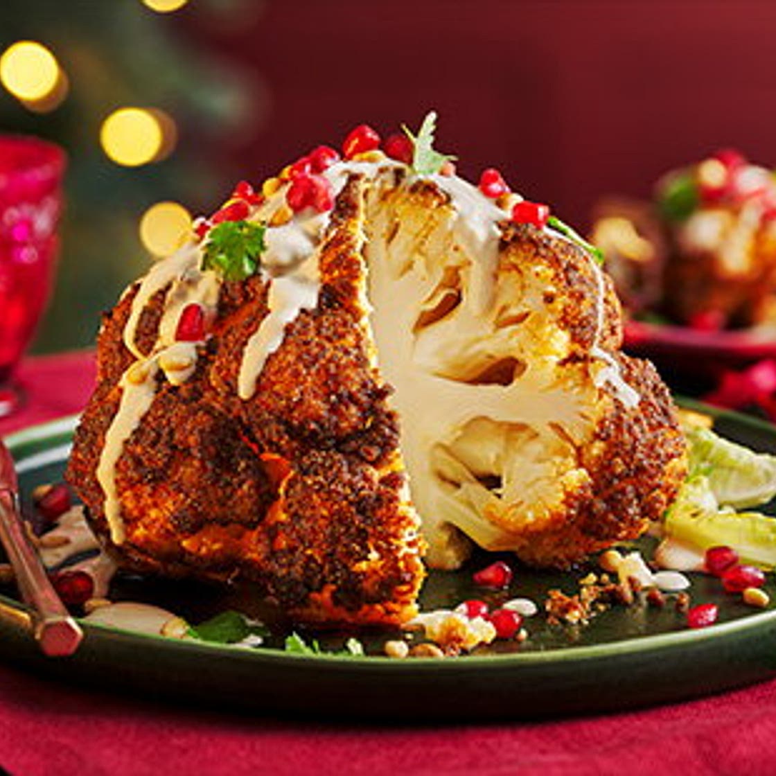 Middle Eastern-style roasted cauliflower