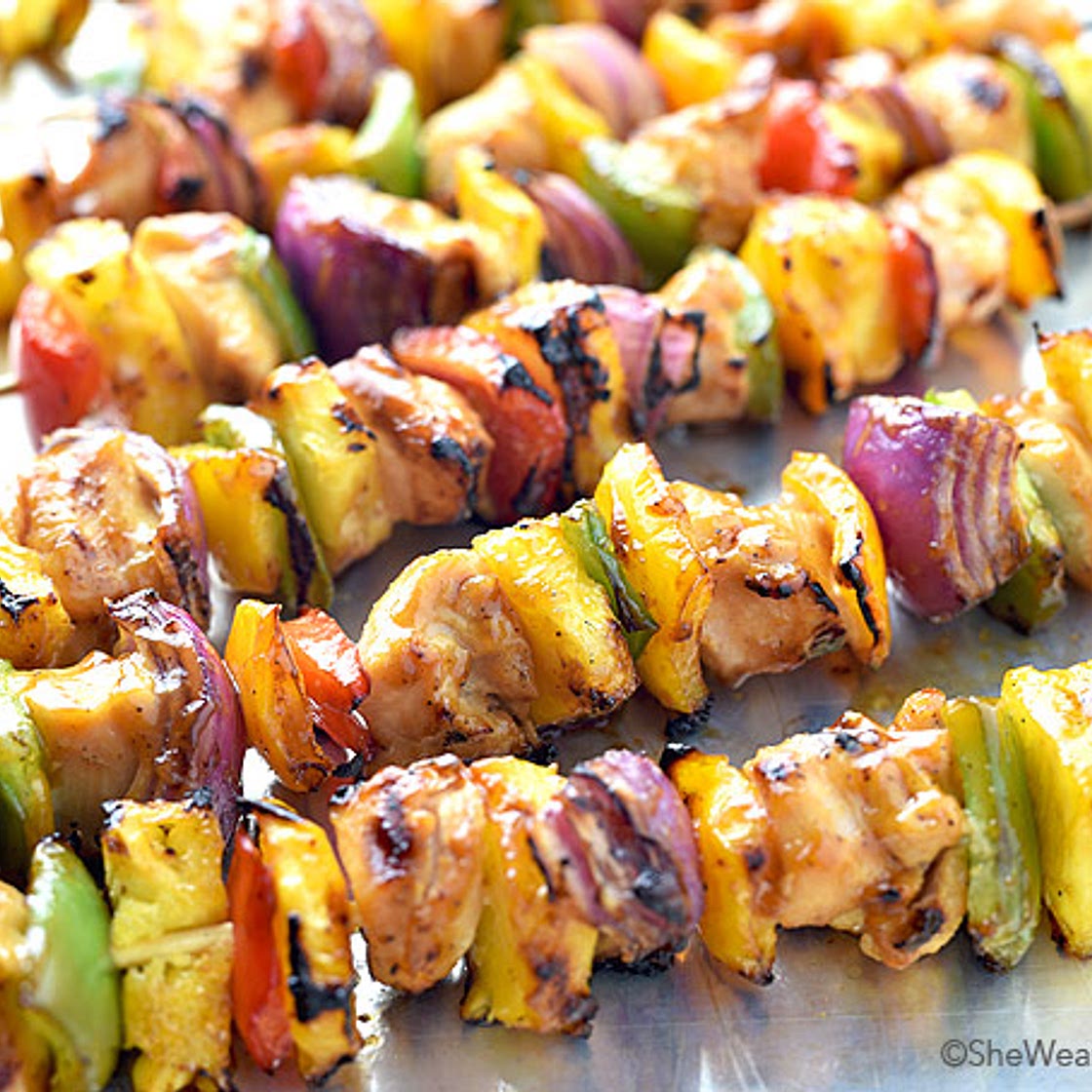 Hawaiian Chicken Kabobs