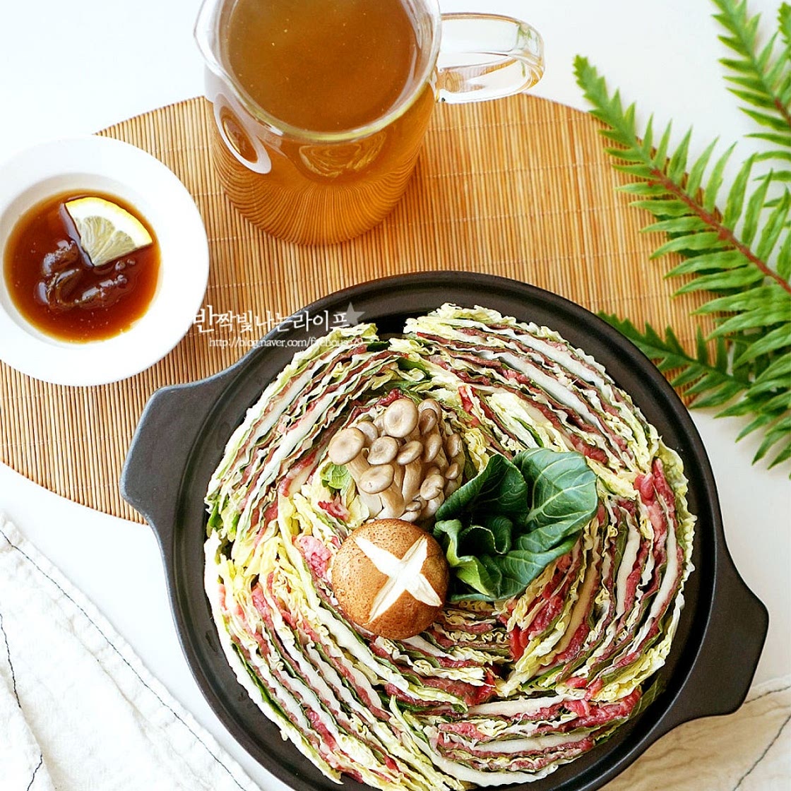 밀푀유나베 만들기 밀푀유나베 육수 소스 재료