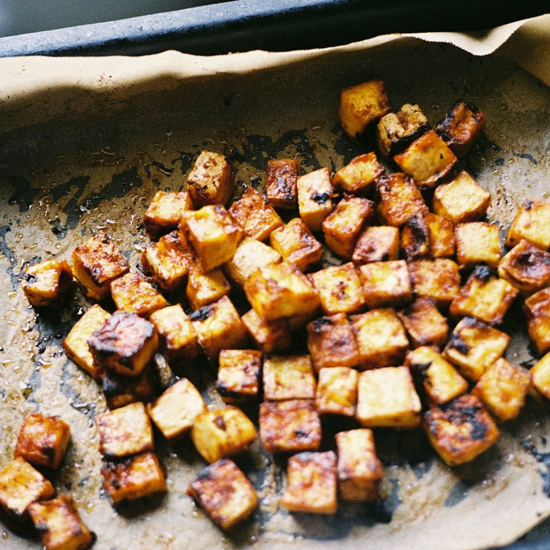 Glazed tofu recipe baked in the oven