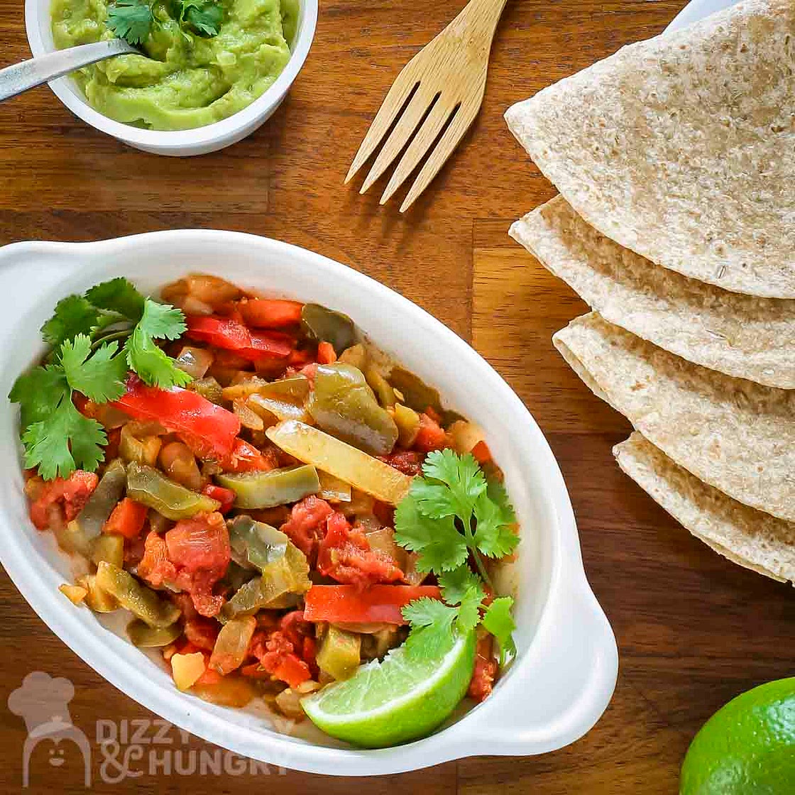 Slow Cooker Veggie Fajitas