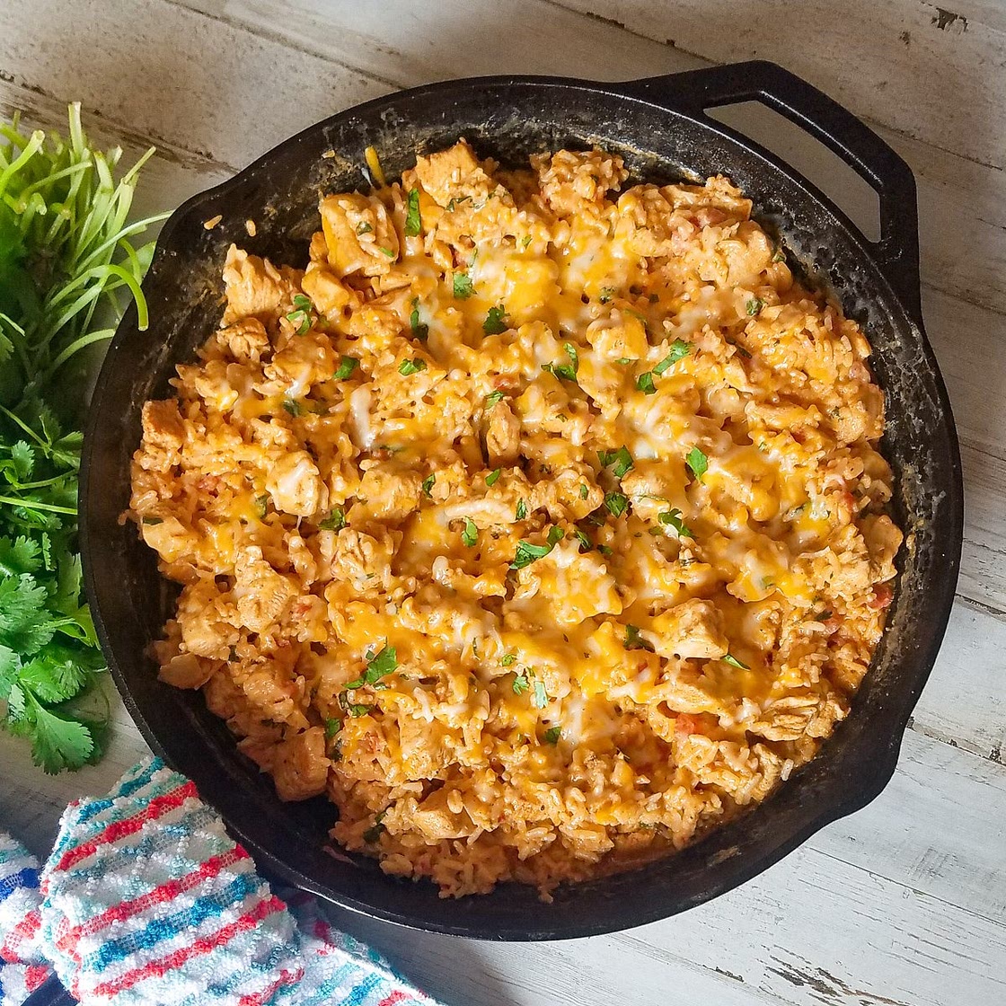 Cheesy Chicken And Rice