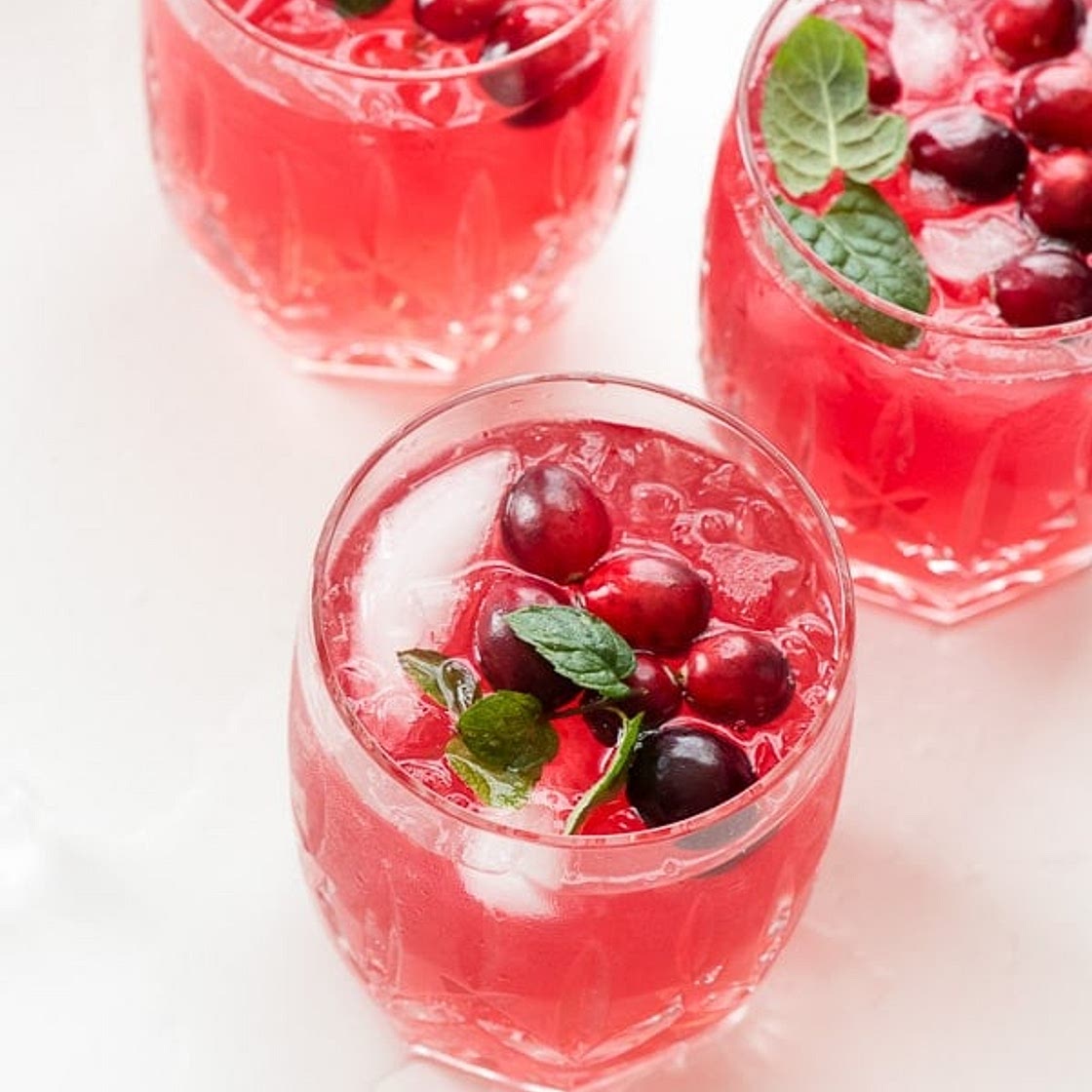 Sparkling Cranberry Vodka Punch