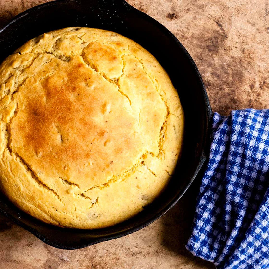 Hatch green chile cornbread