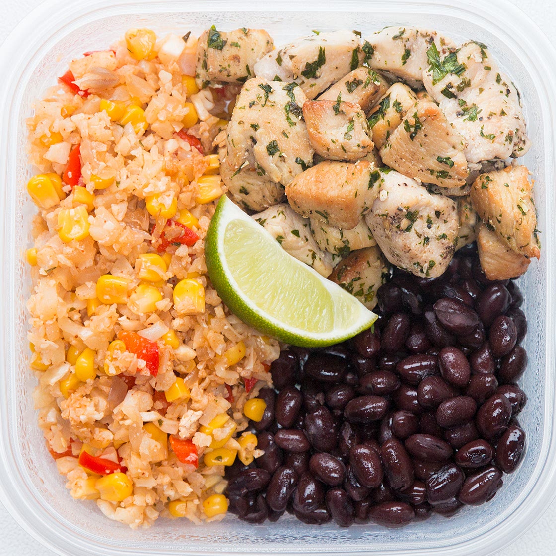 Cilantro Lime Chicken & Veggie Rice Meal Prep Recipe by Tasty