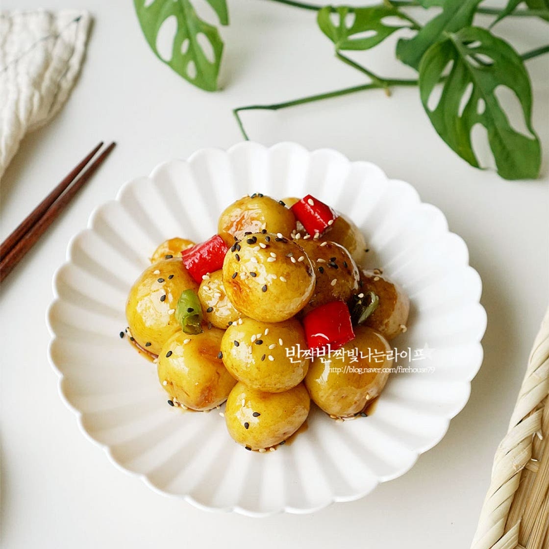 알감자조림 만드는 법 간장 감자조림 레시피 알감자 요리