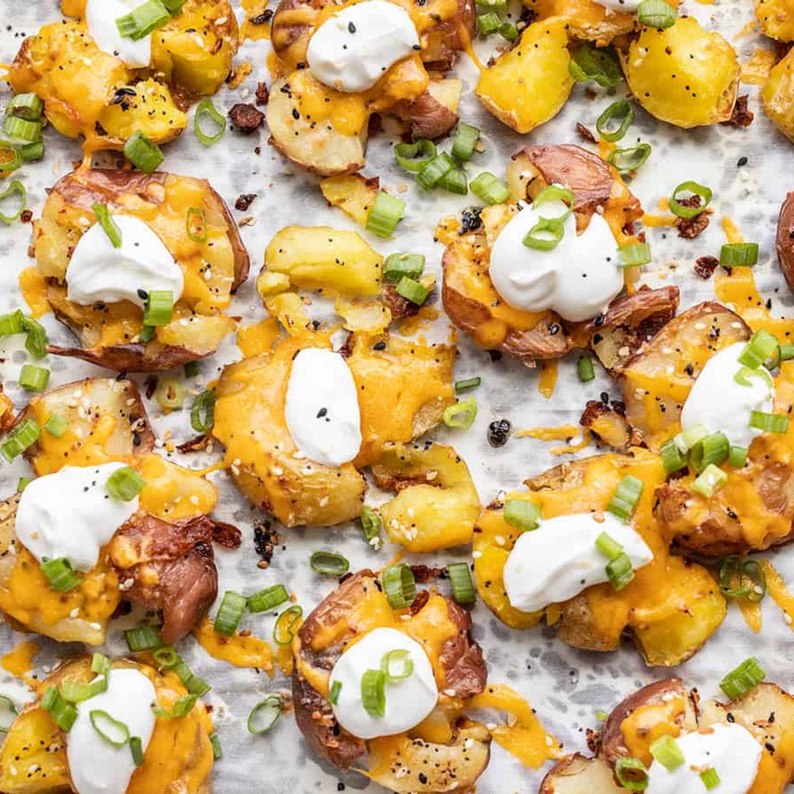 Loaded Smashed Potatoes