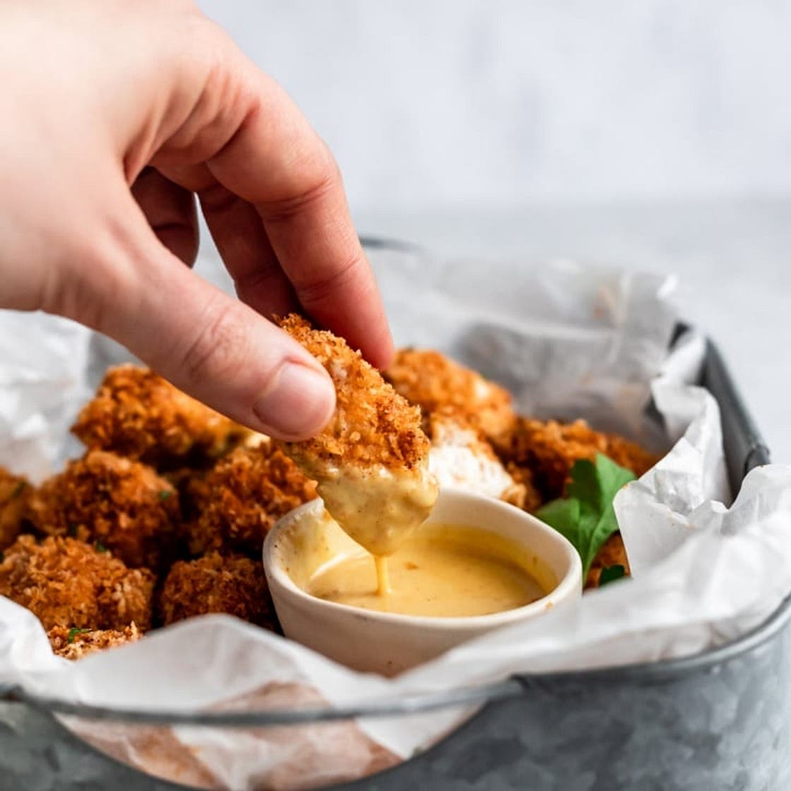 The BEST Crispy Baked Chicken Nuggets