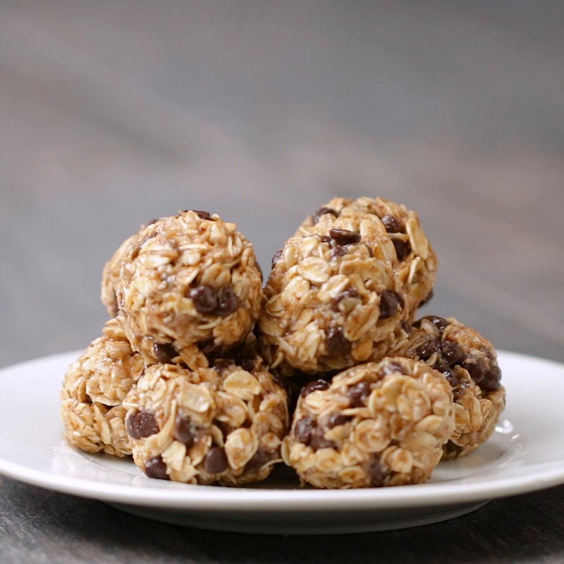 Banana Chocolate Chip Energy Bites Recipe by Tasty