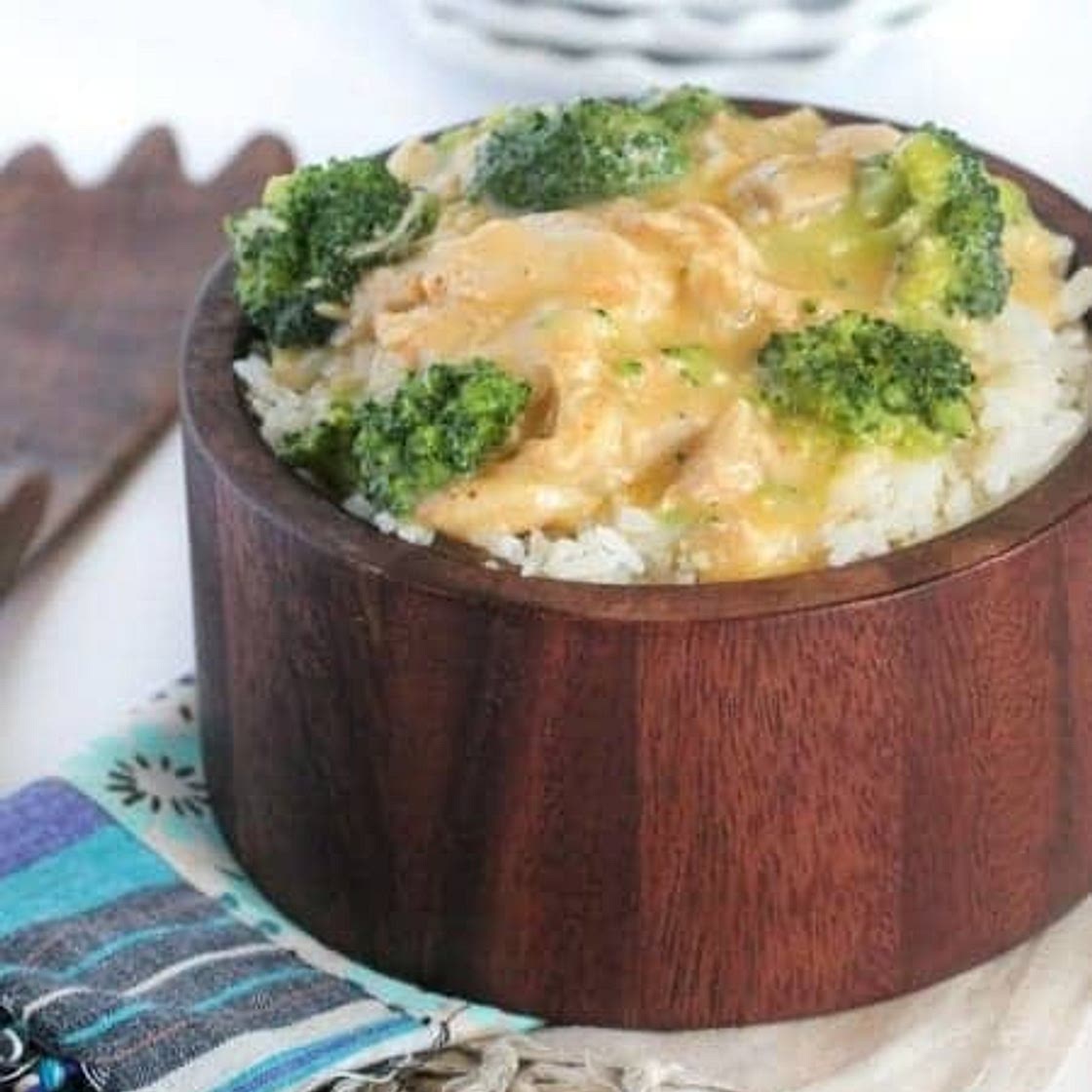 Creamy Chicken & Broccoli Over Rice