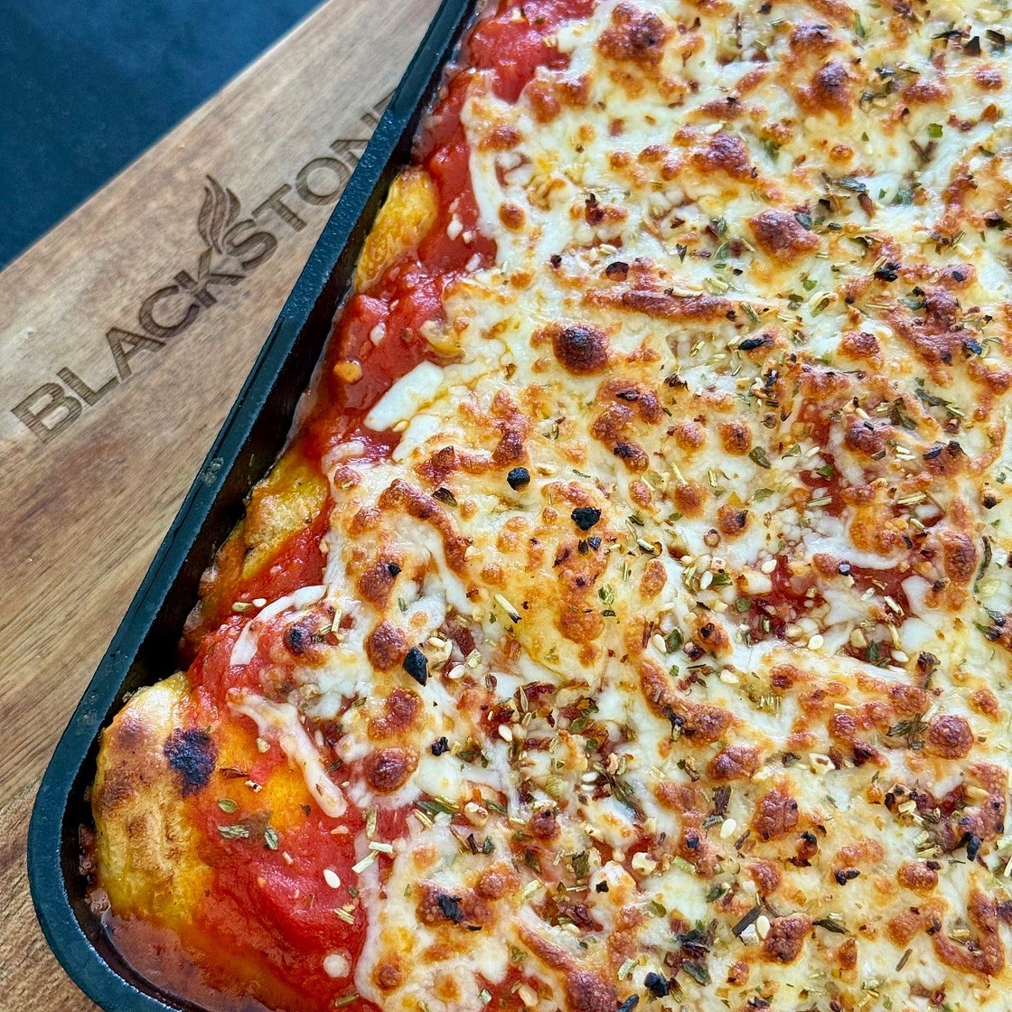 Blackstone Chicken Pesto Manicotti