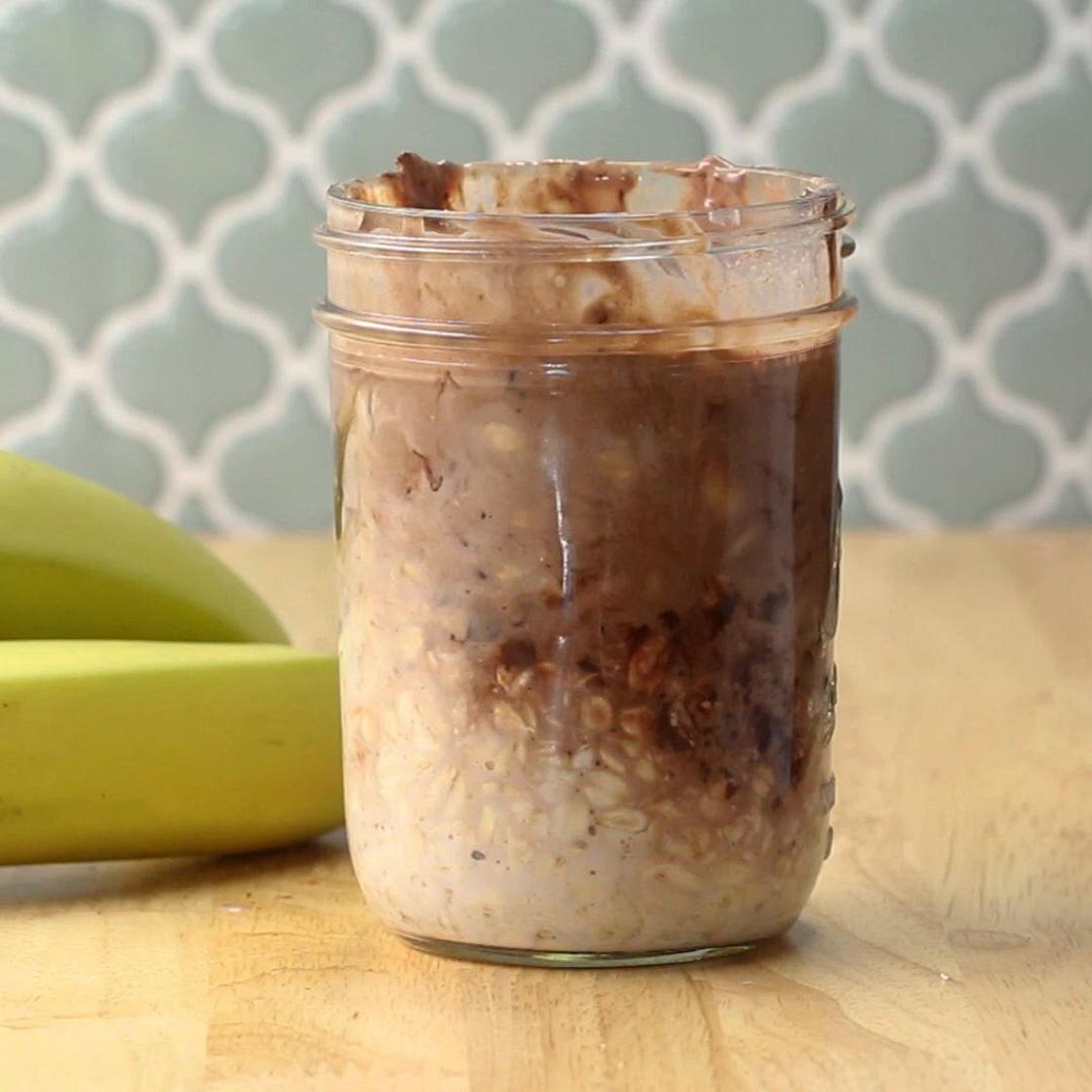 Chocolate Chip Banana Bread Overnight Oats Recipe by Tasty