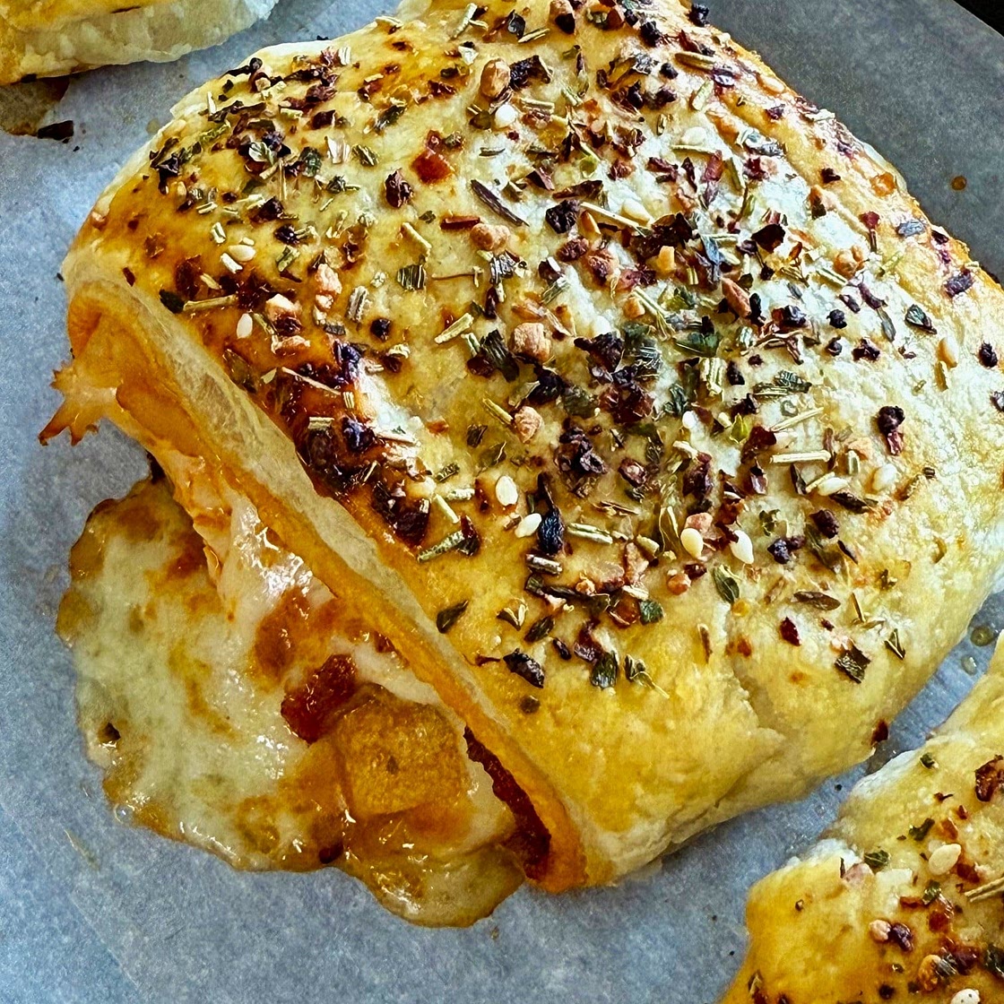 Tuscan Turkey Puff Pastry Roll Ups