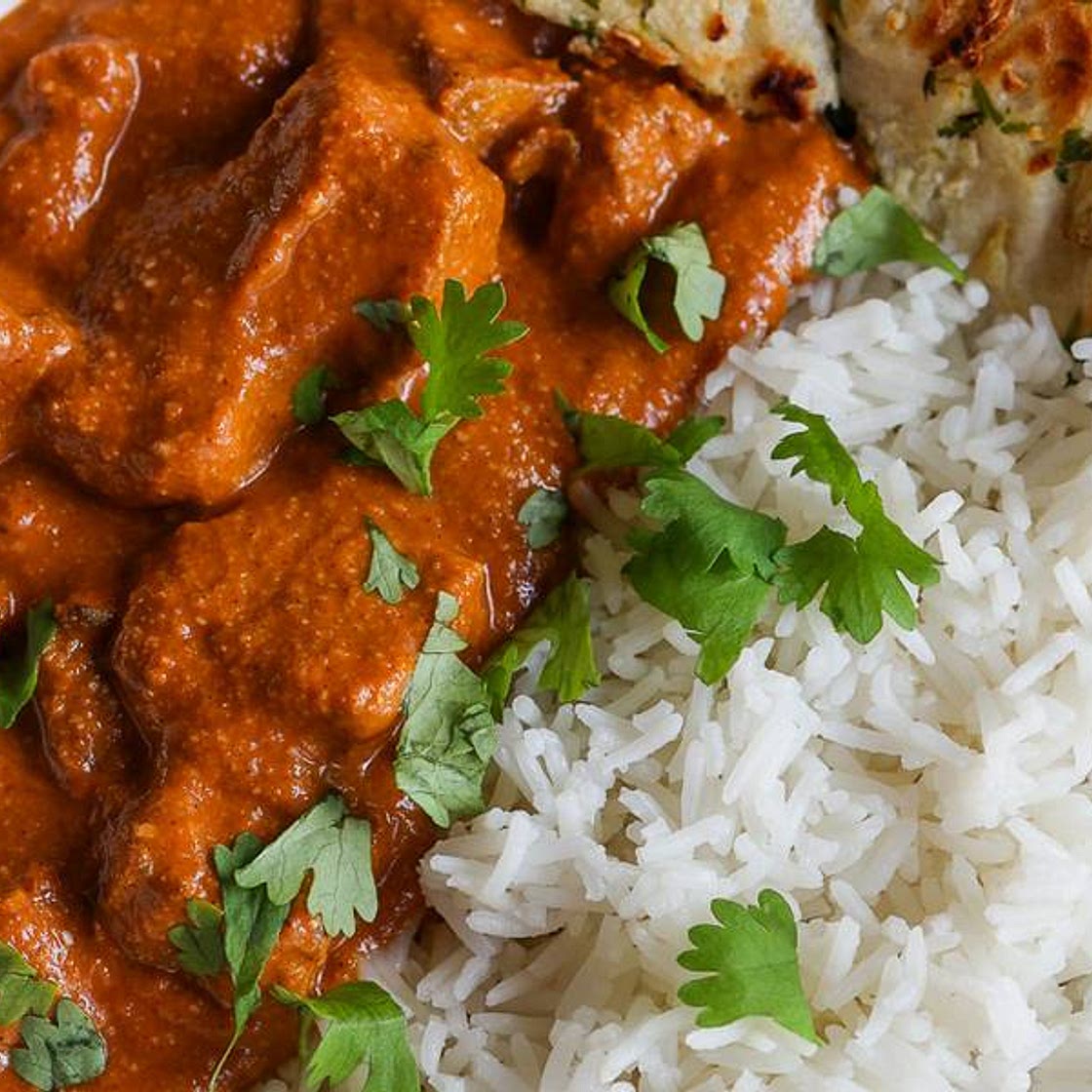 Vegan Butter 'Chicken' with Baked Tofu