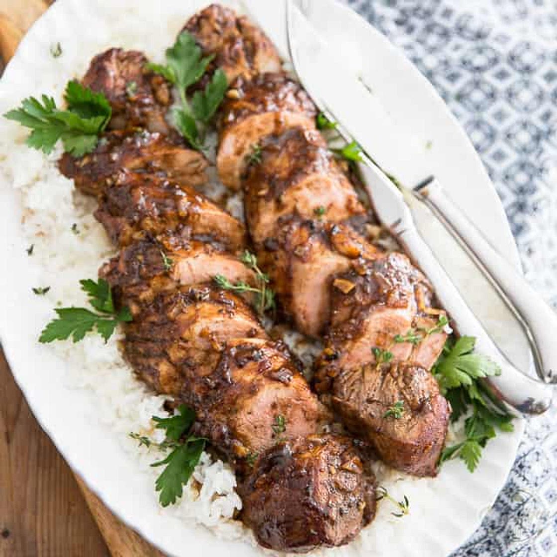 Maple Balsamic Pork Tenderloin
