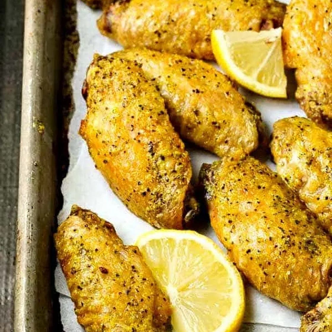 Crispy Baked Lemon Pepper Wings