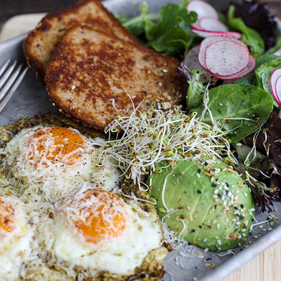 Pesto Eggs Breakfast Tray