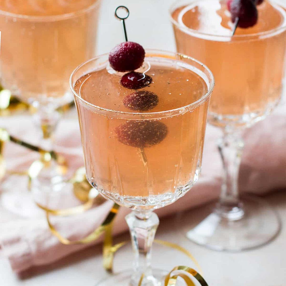 Sparkling Vodka Cranberry Cocktail