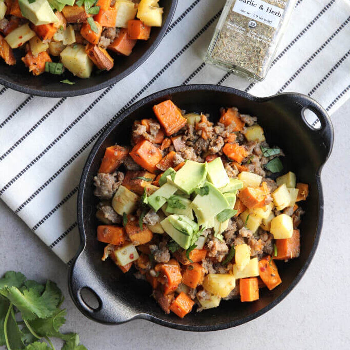 Sweet Potato and Parsnip Breakfast Hash