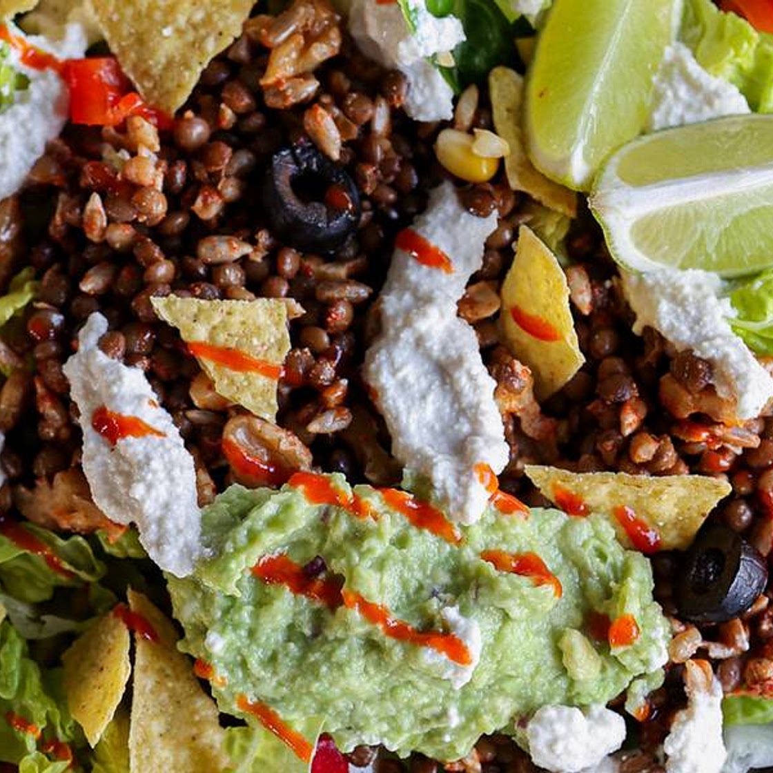 Lentil Taco Salad