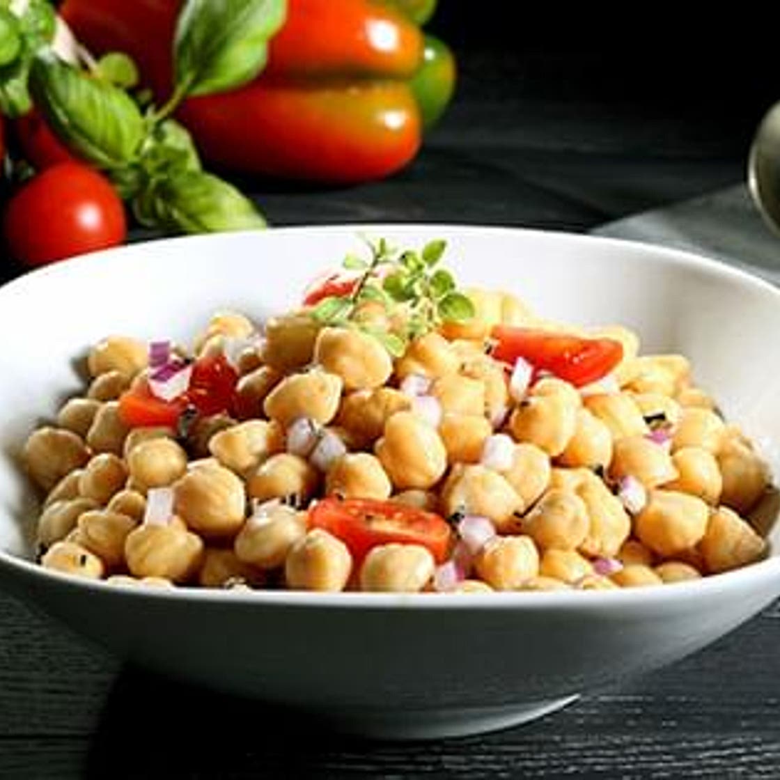 Moroccan-Style Chickpea and Tomato Salad
