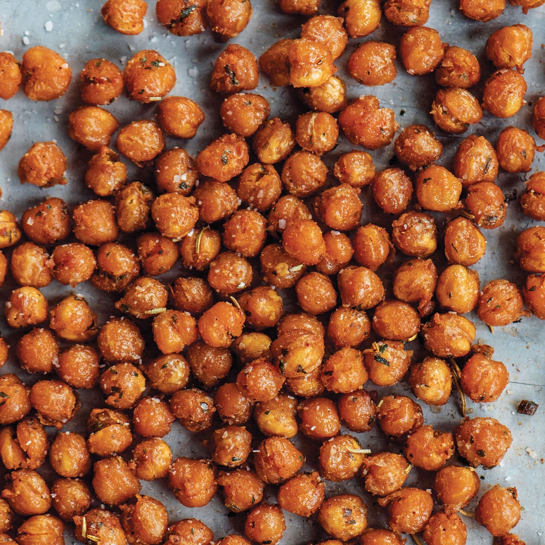 Air Fryer Crispy Herbed Chickpeas
