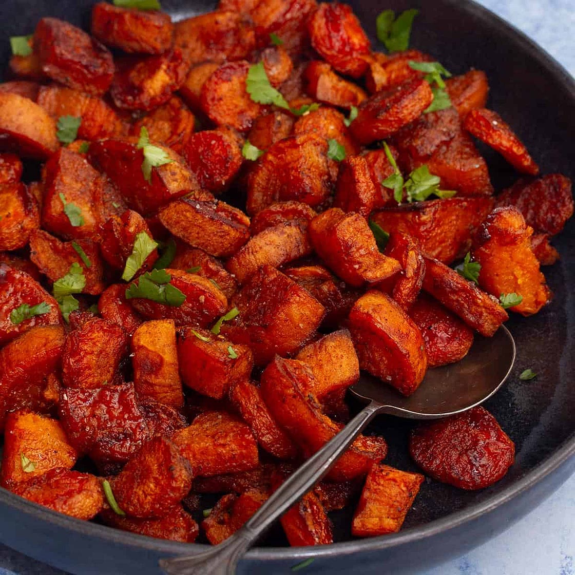 Roasted Sweet Potatoes And Carrots With Brown Sugar