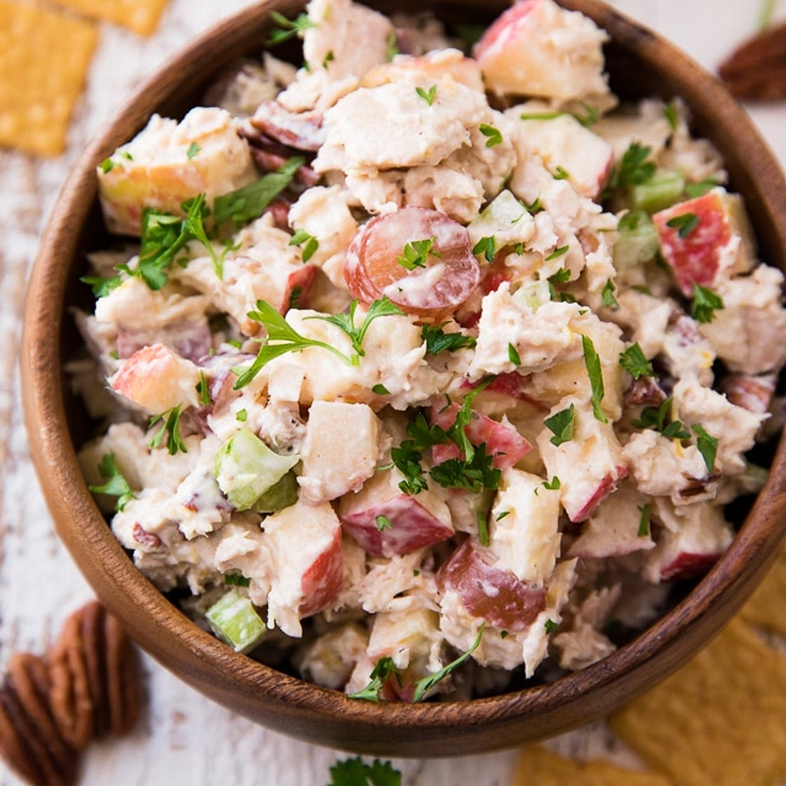 Waldorf Tuna Salad Pitas