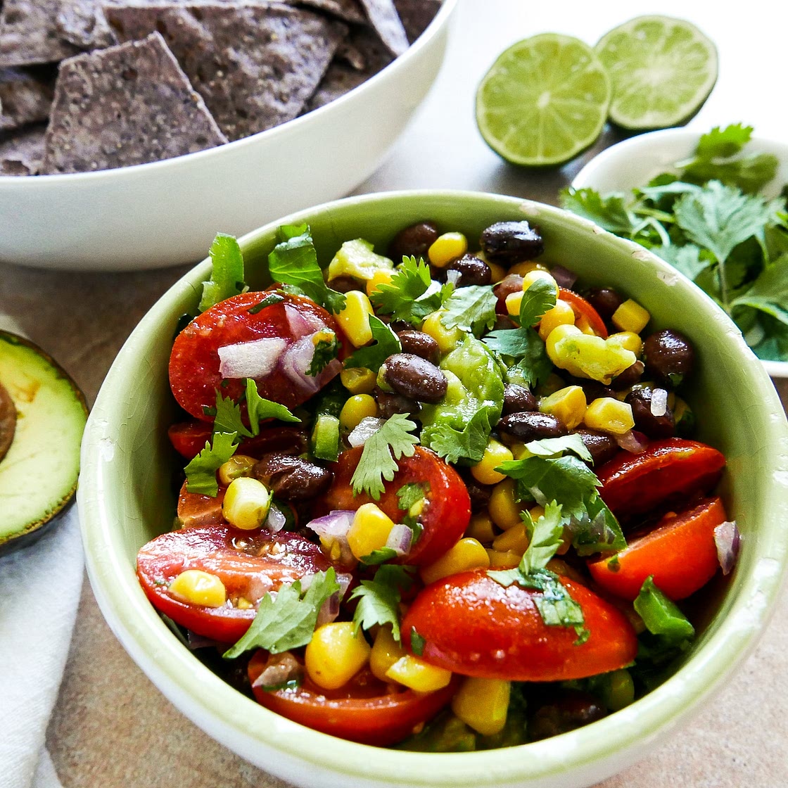 Black Bean Corn Avocado Salsa