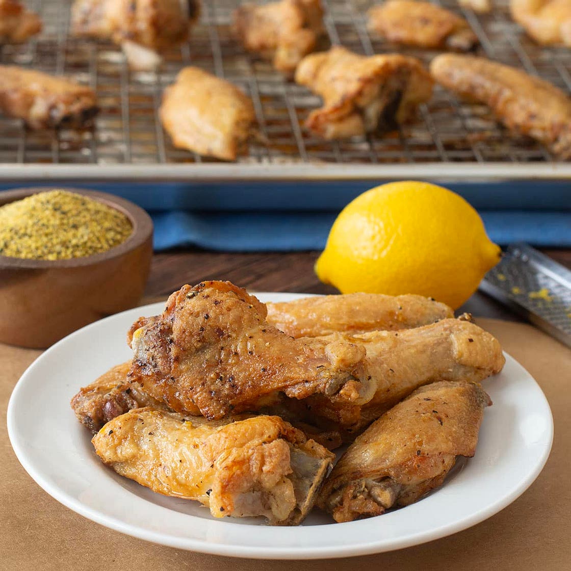 Zesty Baked Lemon Pepper Chicken Wings Recipe