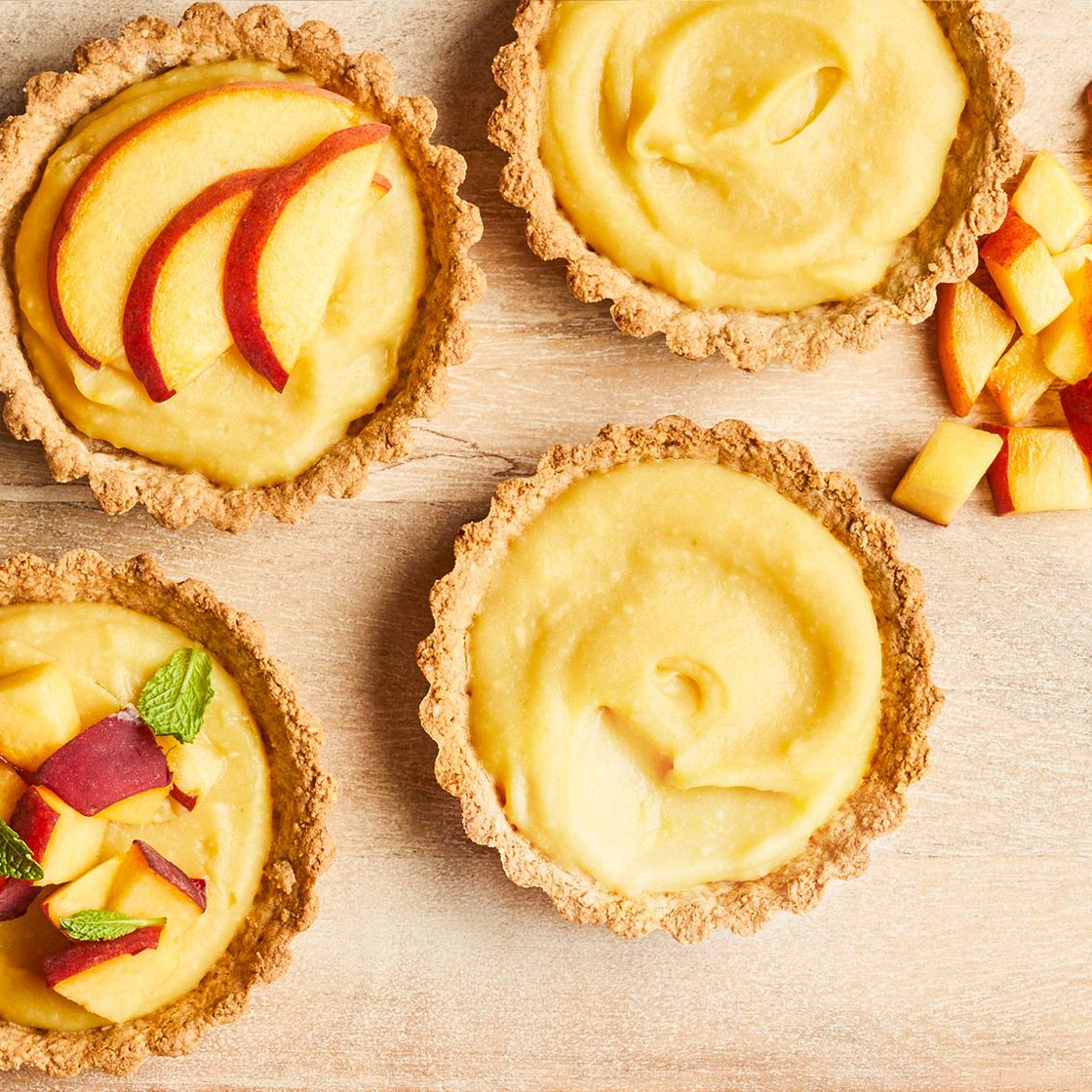 Mini Peach Tarts