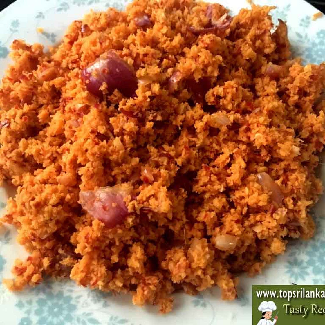 Easy Coconut Sambal Recipe | Fresh Pol Sambol with Red Chili