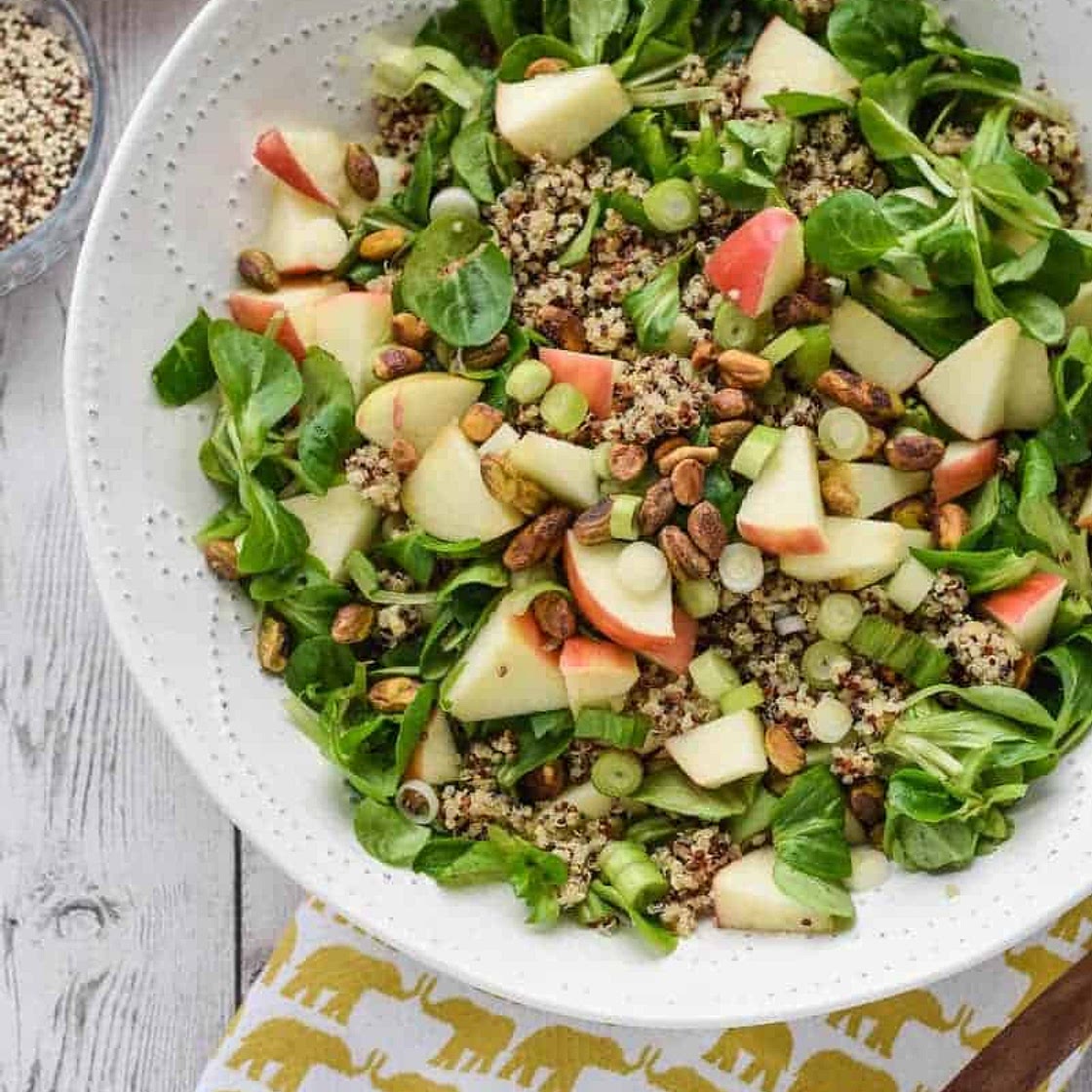 Detox Quinoa Salad with Turmeric Tahini Dressing