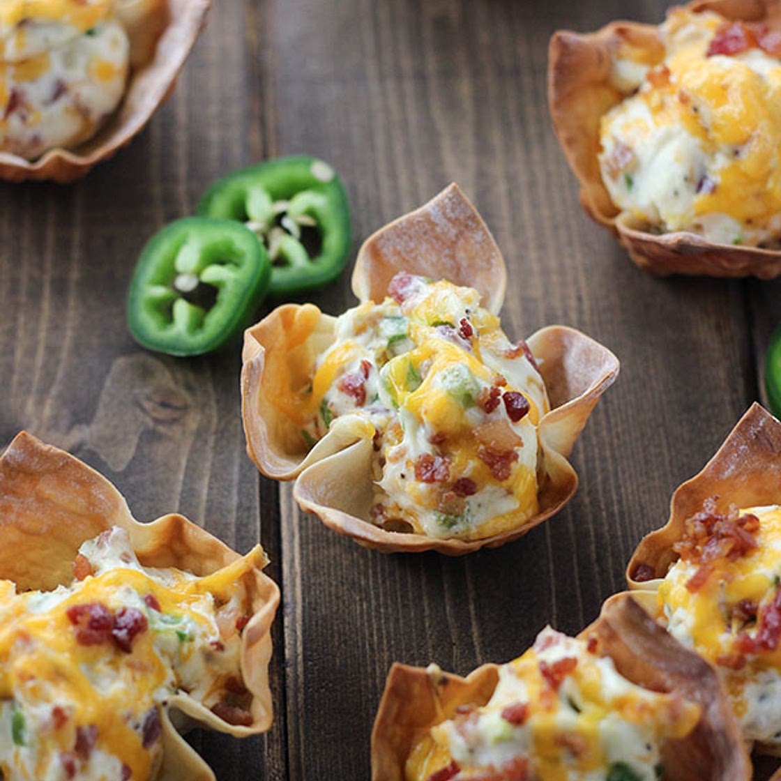 Jalapeño Popper Wonton Cups