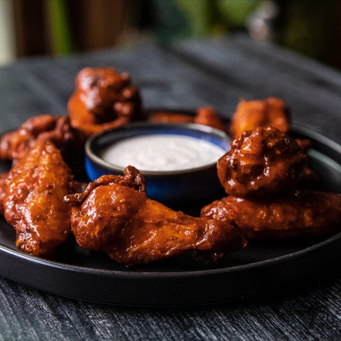 Breaded Smoked and Fried Buffalo Wings
