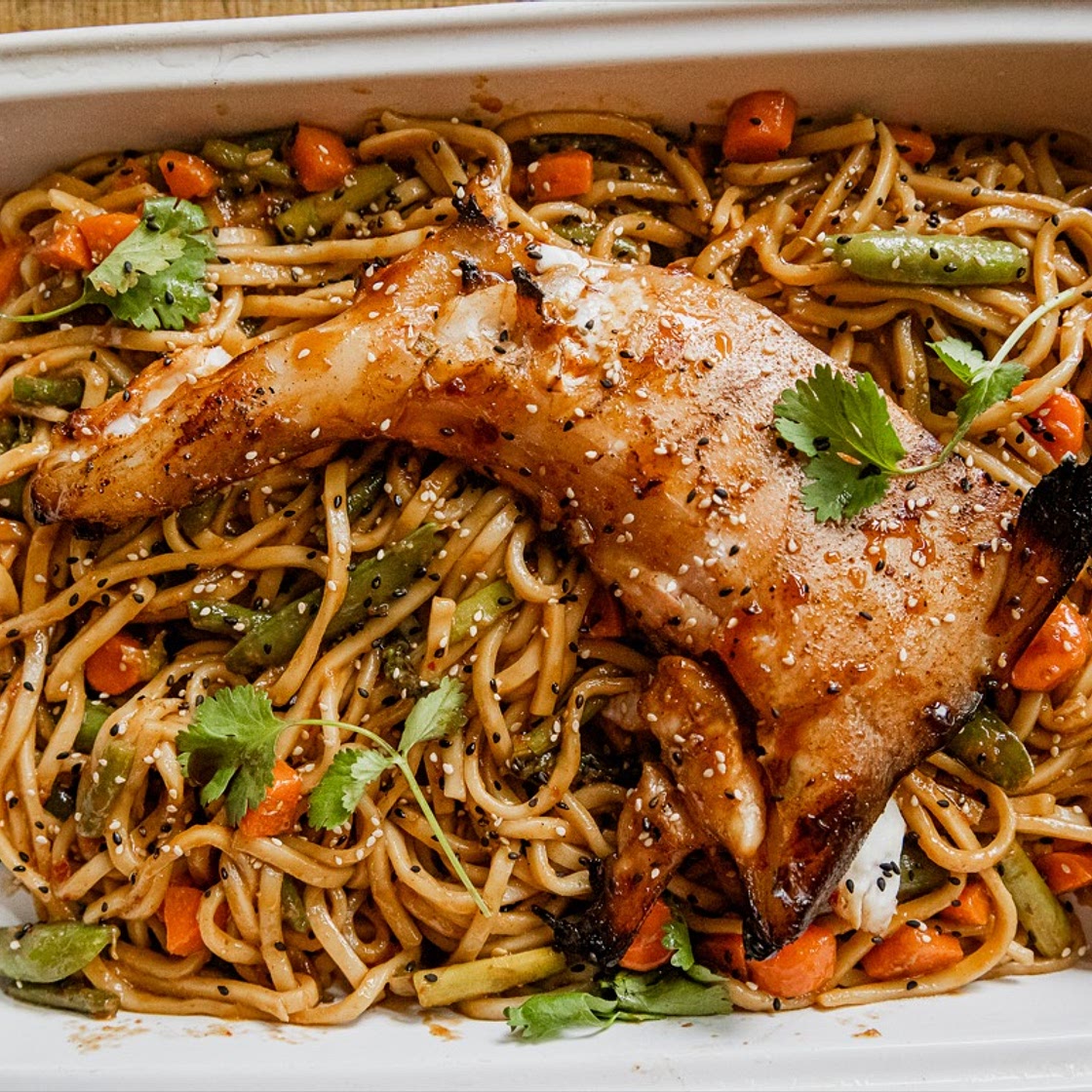 Grilled Halibut Collar