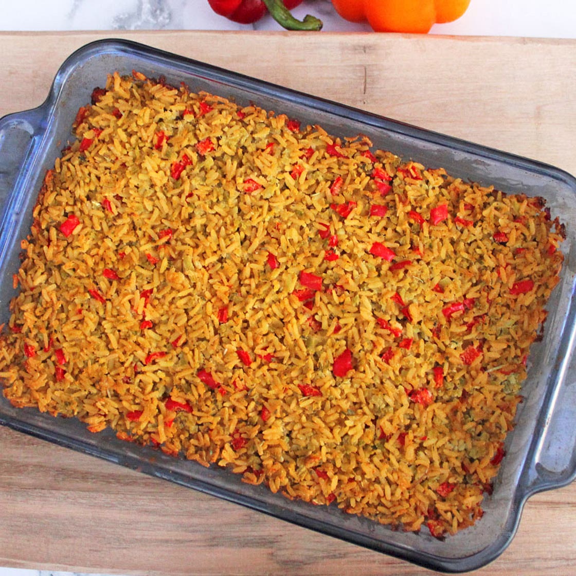 Broccoli Cauliflower Rice Casserole