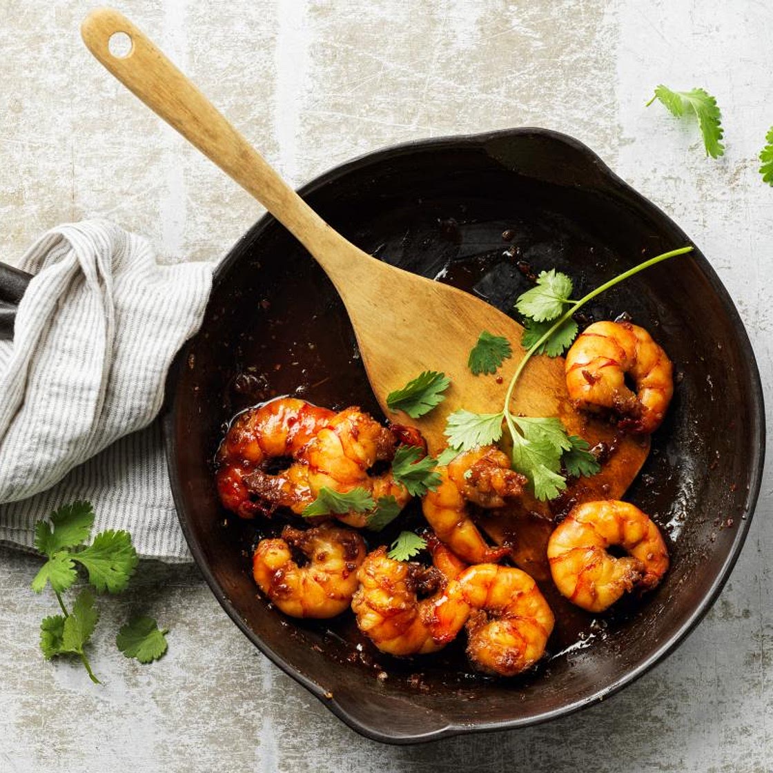 Zitronengras-Knoblauch-Crevetten