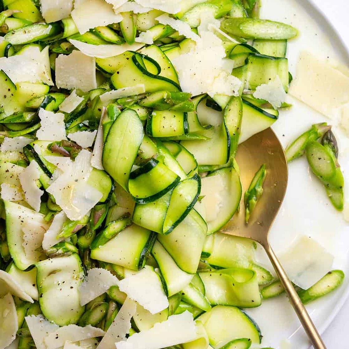 Asparagus and Zucchini Crudi
