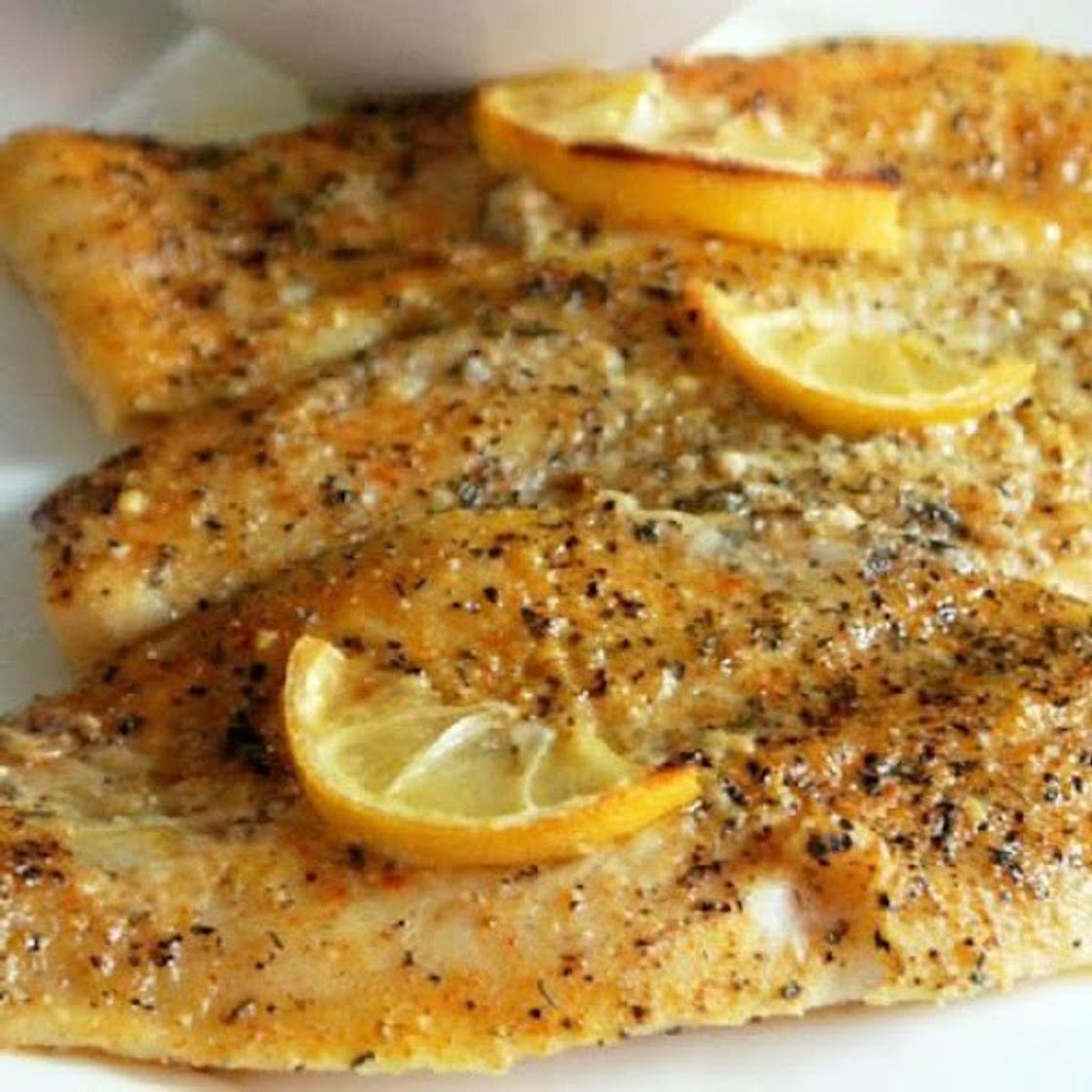 Lemon Pepper Fish with Butter Lemon Rice